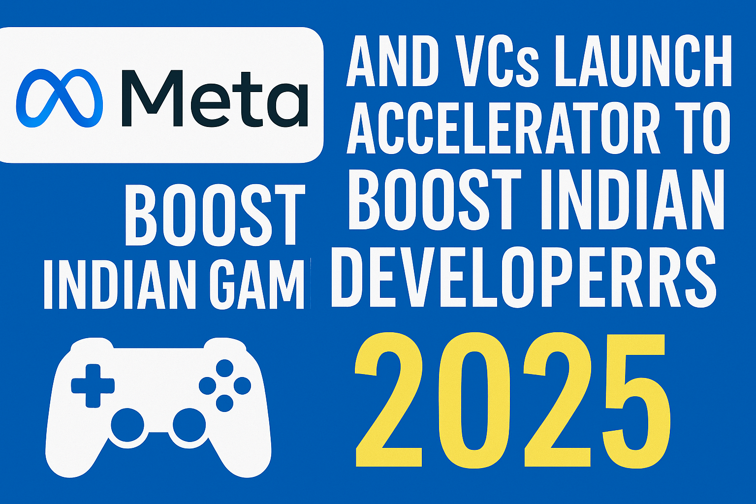 Meta and VCs Launch Accelerator to Boost Indian Game Developers in 2025