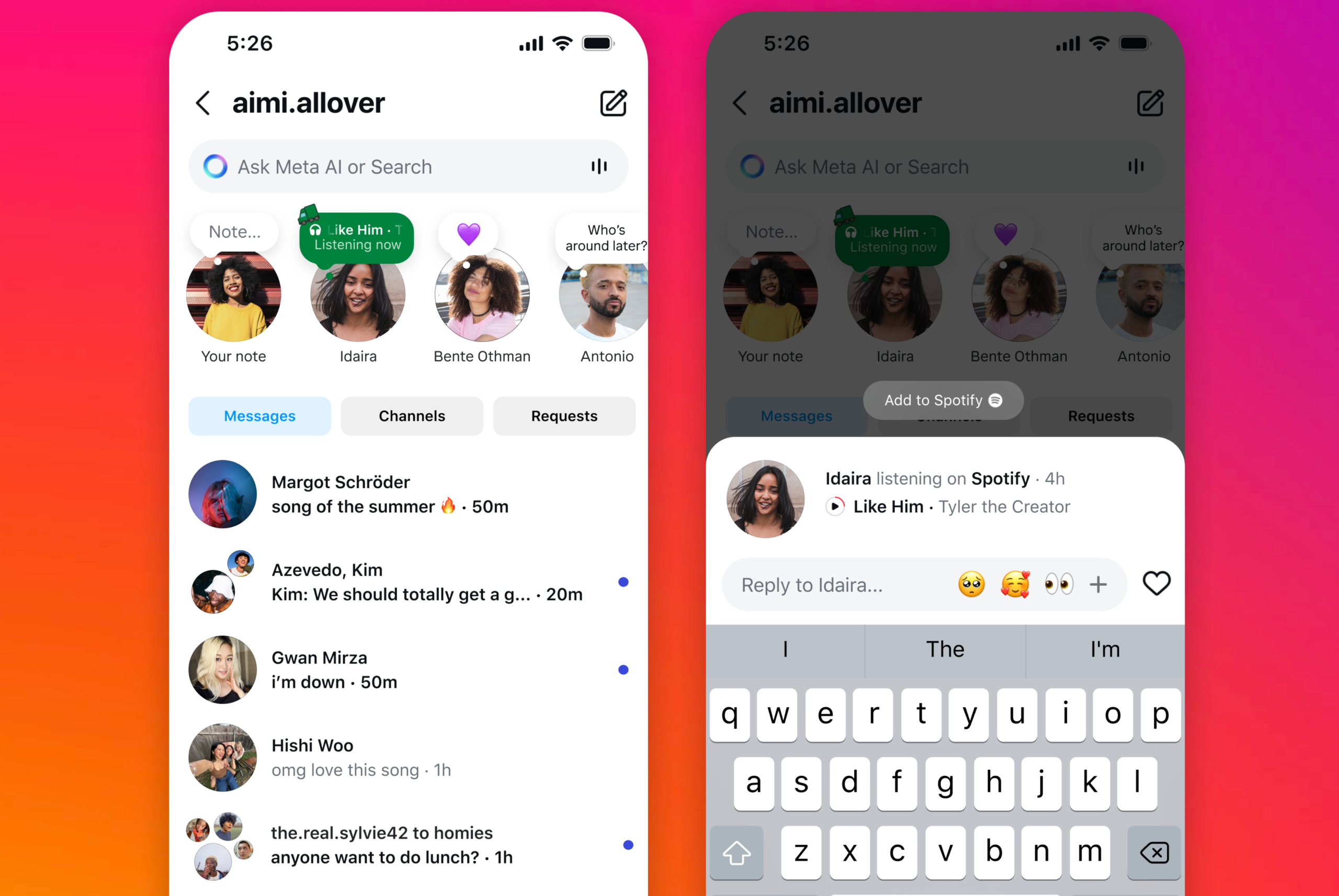 Instagram’s Latest Update Lets You Share Spotify Vibes Instantly via Notes