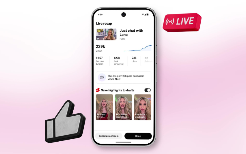 YouTube Rolls Out Comment Filters & Automated Live-Stream Highlights